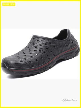 Men's Garden Clogs Shoes Breathable Slip On Soft Rubber Sandals Beach EVA Water